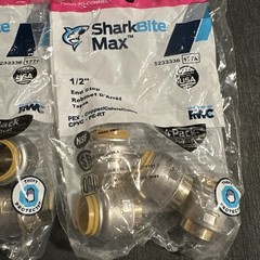 24 Sharkbite Max Push To Connect 1/2” End Stop New Factory Sealed (346)