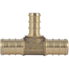 SharkBite Brass Crimp Reducing Tee 1/2 Inch for PEX and PE RT Pipes