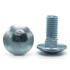 M12-1.75 Carriage Bolts Metric DIN 603 Class 4.6 Zinc Plated Steel Pick Size+QTY