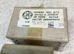 Lot of 30 Made in Poland 1/4″x 1/4″ HSS Lathe Tool Bits (NOS)