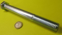 Grade 5 Zinc Cap Screw Bolt, Steel, PT, 3/4″-10 x 7.00″ Length, 5 Pcs