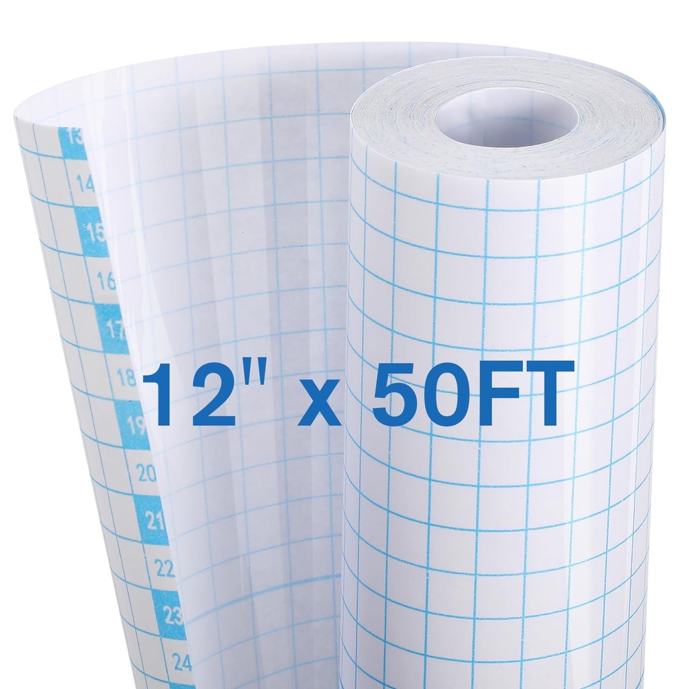 Clear Self-Adhesive Laminating Roll 12″ x 50FT – No Heat Craft & Office Use