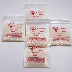 Dental Orthodontic Elastics Latex Braces Rubber Bands Monkey 1/4 6.5Oz Fox 1 Box