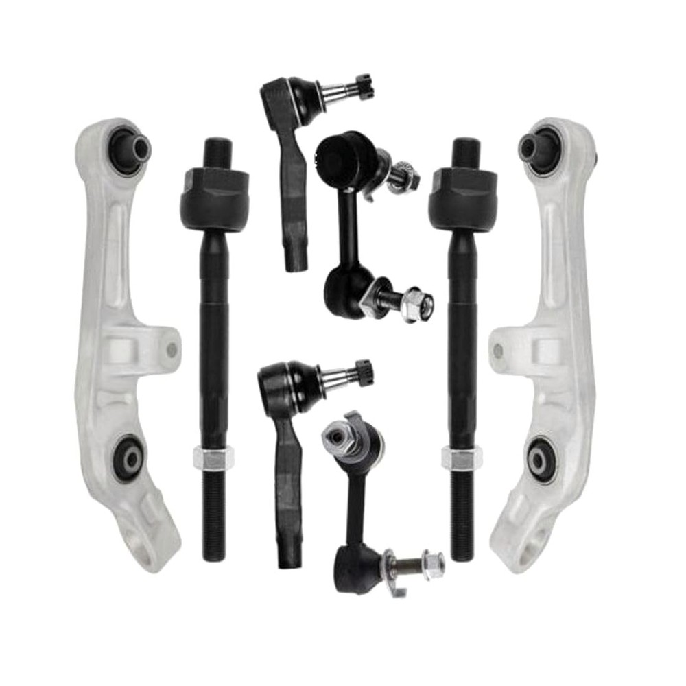8pcs Front Control Arm & Tie Rods for INFINITI Nissan 350Z 2003-2009 RWD K750101