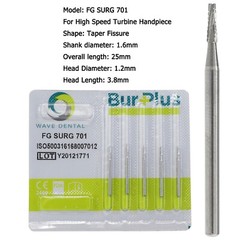 Wave Dental Surgical Burs 702 701 703 High Speed Long Shank Carbide bur FG SURG