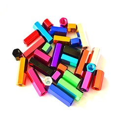 M4 M5 M6 Aluminum Hexagonal Threaded Stud Connector Rod Bar Nuts Standoff Column