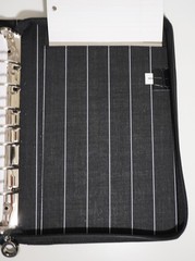 VTG Franklin Covey Day One Classic 7-Ring Planner Faux Alligator Leather Black