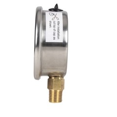 Liquid Pressure Gauge,2-1/2″ dial,0-100 psi ( single scale) ,1/4 NPT lower mount