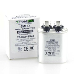 5/440 Oval Run Capacitor for Air-conditioner Heat Pumps Compressors, Motors HVAC