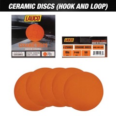 Premium 6″ Hook and Loop Sanding Ceramic Discs (Box of 50) – (GRIT-400) 25963