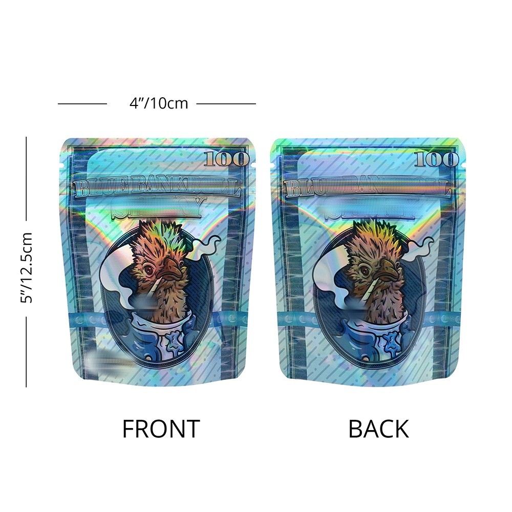 Graffiti Style Mylar Bags Odor Barrier 4×5” Zipper Packaging for Small Goods