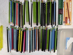 Dixon Ticonderoga Mitsu-Bishi, Tombow, Quality Wooden Pencils Collection w/ Case