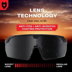 NoCry Tinted Safety Glasses For Men and Women with Premium Anti-Fog & Anti-Sc…