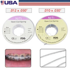 Dental Ortodoncia NITI Abierto Bobina de resorte Dia. 012/010*030