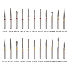 5Pcs Dental FG Diamond Burs for High Speed Handpiece Friction Grip AZDENT