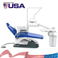 TUOJIAN Dental Unit Chair Computer Controlled DC Motor PU Hard Leather +Stool