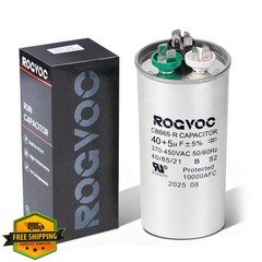 Rogvoc 40+5 MFD 370/440V Start Dual Run Capacitor