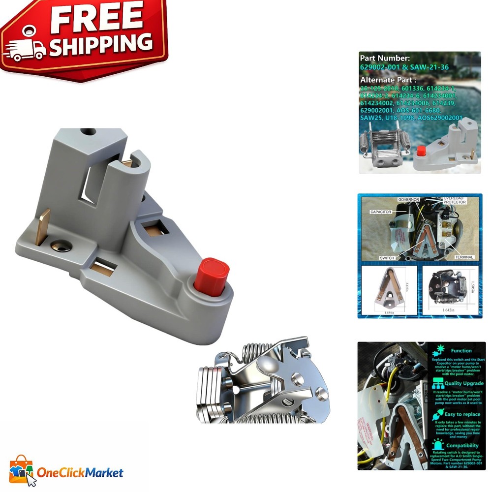 Single Speed Rotating Switch for A.O Smith Pumps – Easy Installation, Durable
