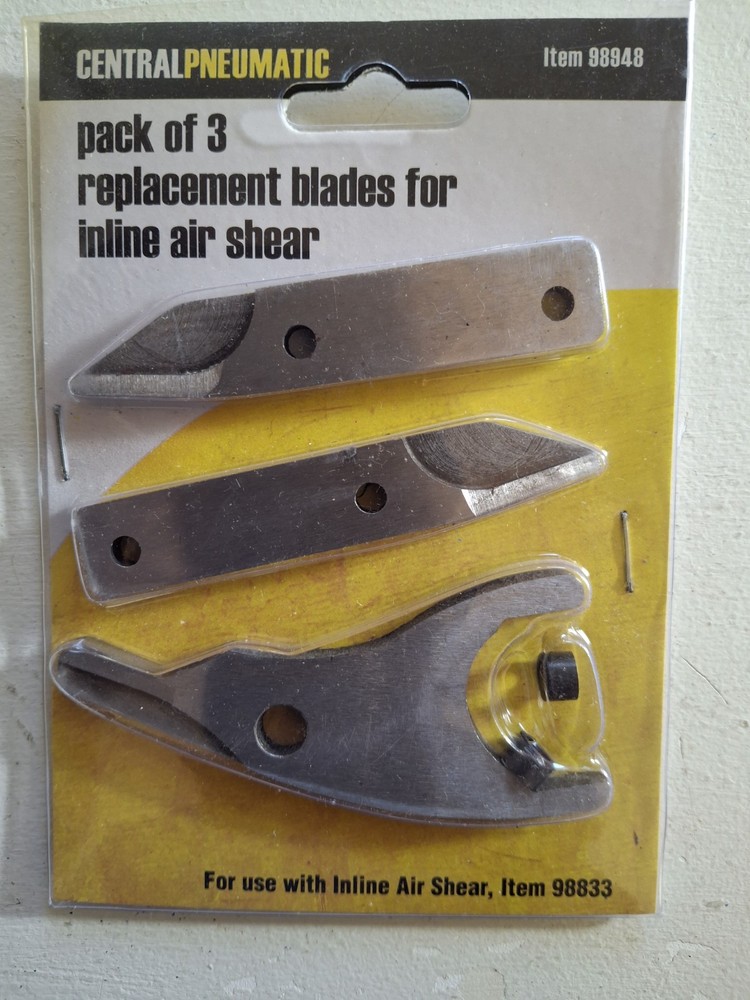 3pack Replacement Blades For In-line Air Shares Aluminum Curve Straight Line…