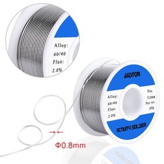 AUSTOR 60-40 Tin Lead Rosin Core Solder Wire for Electrical Soldering (100g, 0.8