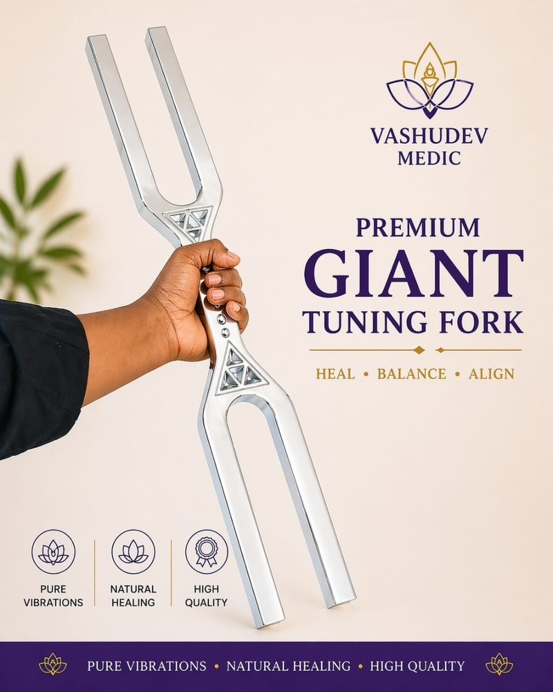 DNN-Key 136Hz & 272Hz Dual Side Giant Tuning Fork | OM frequency deep sound