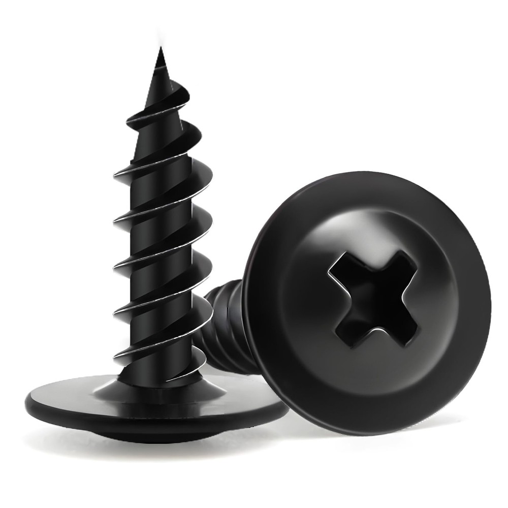 Wood Screws 5/8 Inch, 145 PCS Premium Phillips Truss Head Black Wood Screws, …