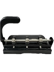 OIC Heavy-Duty 3-Hole Punch – Solid Metal – EUC (32-Sheet Capacity)