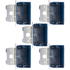 5 Pack 1-Gang ETL New Work Switch/Outlet Box Adjustable Bracket 21 Cu In Plastic