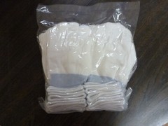NEW Pure Touch nylon glove liners full finger 20 PAIR White with Blue cull