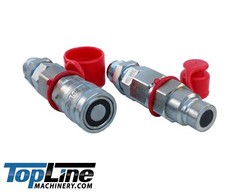 TL25 #12 JIC Flat Face 1/2 body Hydraulic Quick Connect Coupler Set Skid Steer