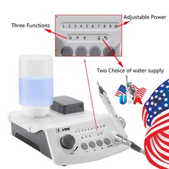 LED Dental Ultrasonic Piezo Scaler Scaling Perio Endo USA STOCK Bottle