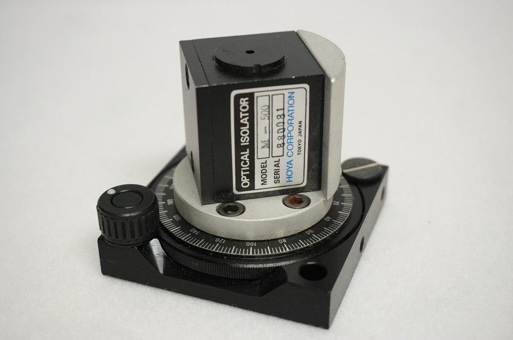 Hoya M-500 Optical Isolator with RSA-1 NRC rotator rotation base – USA