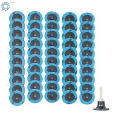 2″ Roll Lock Die Grinder 36 60 80 120 240 Grit Quick Change Sanding Disc 51 Pcs