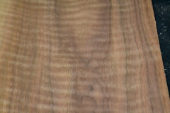 Curly Walnut Raw Wood Veneer Sheet 8.5 x 39 inches 1/42nd thick N5942-72