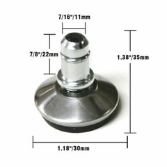 5PCS Heavy Duty Office Chair Wheels Replacement 1/2/3 inch Swivel Fixed Castor