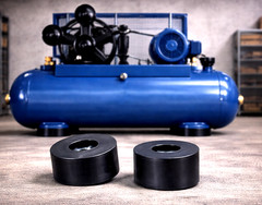 2 3/8″ x 1 1/4″ XXL HD Black Rubber Feet for Equipment, Truck Doors, Compressors