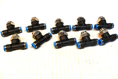 QTY 10- 153108 – Festo QST-1/4-6 Fitting, push-in T, 1/4 X 6MM NEW