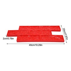 Concrete Wall Formwork Stamp Cement Textured Slate Pad for Concrete Decorative
