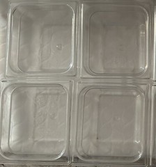 6 Each True Clear Food Pan 1/6 Size 4” Deep NSF Commercial Prep Polycarbonate