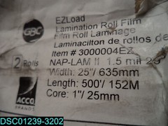 2 PACK GBC Thermal Laminating Film Rolls, Ultima 65 EZ Load 1.5 Mil 25″ x 500′