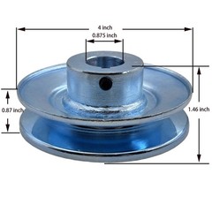 AB400-7/8 Single Groove Web Sheaves v Belt Pulley 4″ OD 7/8 inch boreMotor Pu…