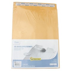 2 Pack Mead Press-It Seal-It Envelopes, 10in X 13in, 20 Ct