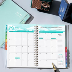 2026-2027 Academic Planner – Jul 2026-Jun 2027 Weekly & Monthly with Tabs, 6.4″x