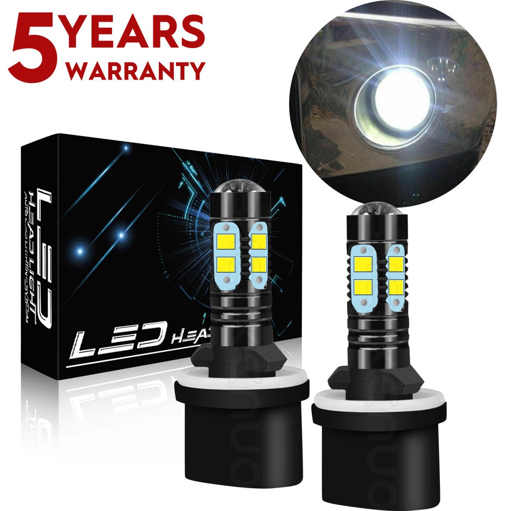 2 880 6000K LED bulbs for XUV 625i 825i 825 S4 855D 855D S4 Deere Gator;AM144882
