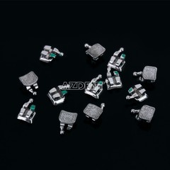 AZDENT Dental Orthodontic Brackets Braces MINI Roth.022 Hooks 345 MIM Monoblock