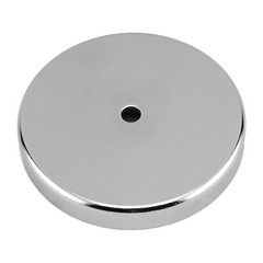 Ceramic Round Base Magnet – 1.425″ Diameter 0.283″ Thick 0.190″ Center Hole 1…