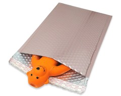 Nude Pink & Holographic Bubble Mailer 9.5×13 Metallic Foil Padded Envelopes Pack