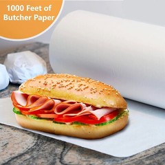 1 Pack – White Butcher Paper Roll for Meat and Food Service 15 x 1000 ft.