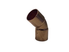 (8) NOS Unbranded 3/4” x 3/4” 45° Elbow Copper Pipe Solder Fittings