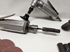 Dotco Die Grinders Lot Of 2 Dotco. 12,000 and 25,000 RPM, Collets 1/4.